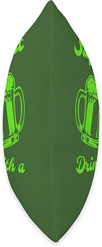 Miniatura 2 de Safety First Drink With A Nurse St Patrick Day Safety First Drink with A Nurse Beer Lovers St Patrick's Day Throw Pillow, 16x16, Multicolor