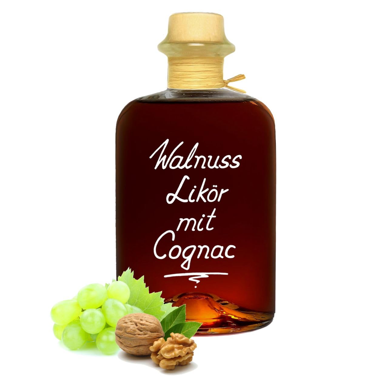 Walnuss Likör mit Cognac verfeinert (10% Volumenanteil) 0,7L samtweich und sehr aromatisch 28% Vol