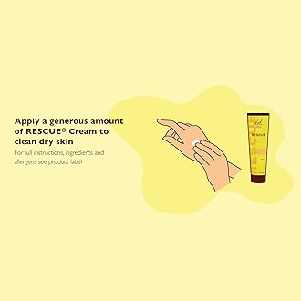 GB Rescue Cream 50ml 3 Pack Bundle, 24 Hour Moisturising Cream with Flower Essences for Emotional Wellness and Balance, Fragrance Free, Only for Skin, 3 x 50 ml