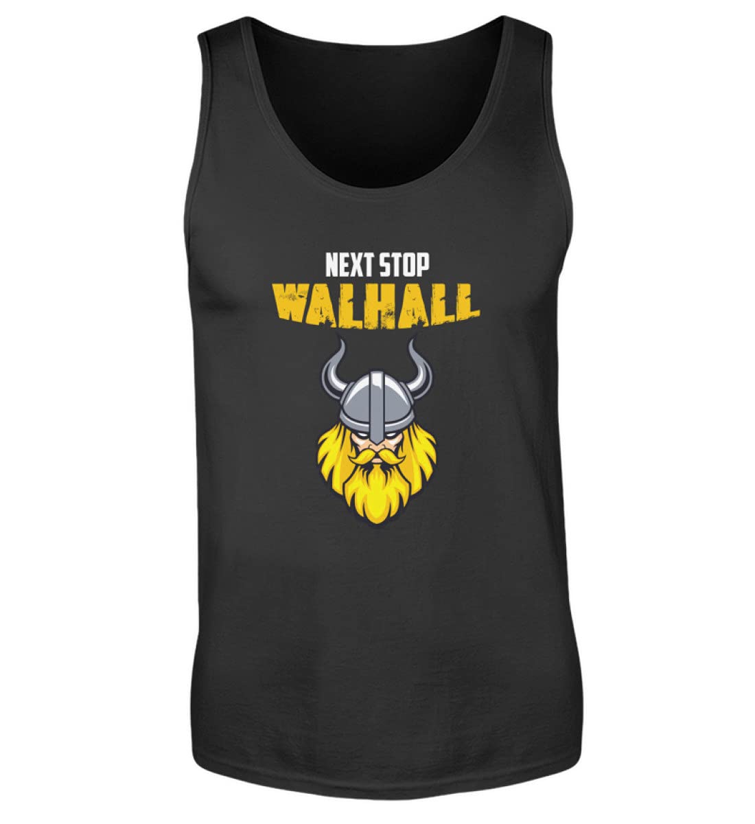 Débardeur Wikinger Next Stop Walhall noir taille XL idéal pour festivals et été - 3