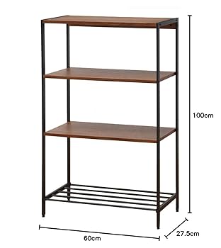 ANTHEM アンセム　オープンラック 4段シェルフ　オーク材　棚 楽天市場】ラック 木製 4段 棚 シェルフ オープンラック