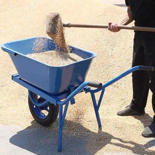 Carretilla resistente, neumático todo terreno, capacidad de 220 libras, carrito de jardín de fácil montaje para jardín y parcelas