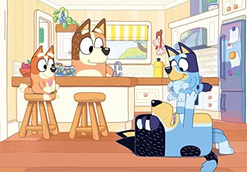 Clementoni - Bluey Supercolor Puzzle-Bluey-104 Kawałki Dzieci 6 Lat, Puzzle Kreskówki-Made in Italy, Wielobarwny, 27169
