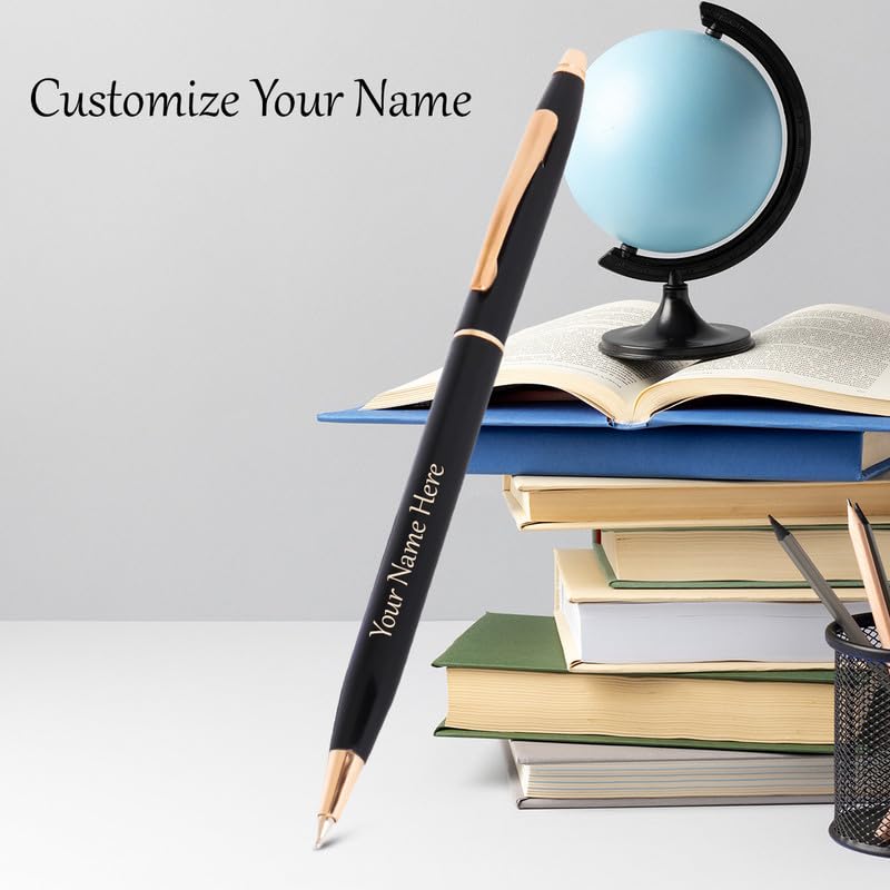 Image of Roshfort Luxury Rollerball Pen - Customized Personalized Roller Ballpoint Pen | Black & Maroon | Stylish Designs | Engrave Your Name SEND DETAIL WhatsApp +91 9631056748.
