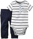 Carter's 2 Piece Set, Green Stripe, 3 Months