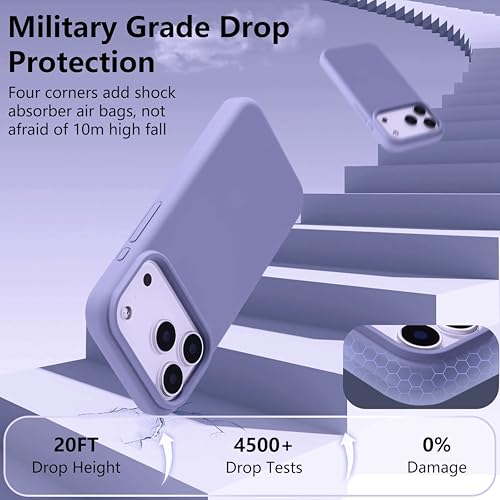 Image of Silicone Case for iPhone 17 Pro Max 6.9-Inch, Silky-Soft Touch Full-Body Protective Phone Case, Shockproof Back Cover for iPhone 17 Pro Max (Pigeon Blue)