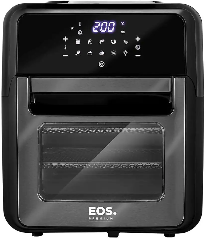 Fritadeira Sem Óleo Air Fryer EOS Premium 12L Digital Touch Titanium EAF12T 220V