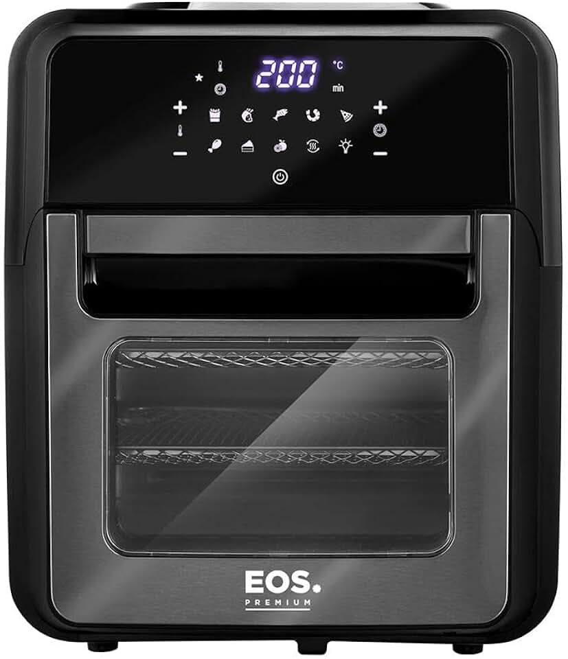 Fritadeira Sem Óleo Air Fryer EOS Premium 12L Digital Touch Titanium EAF12T 220V