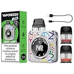 Vaporesso Xros 5 Nano Vape Kit [Color Burst] - Available in 8 colours - 2A Fast Charge, 1600mAh Battery, 30W, 1.09" Touchscreen, Airflow Control - Compatible with All Xros Pods - No Nicotine
