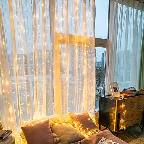 LED Lichtervorhang 6x3m 600 LEDs Cover