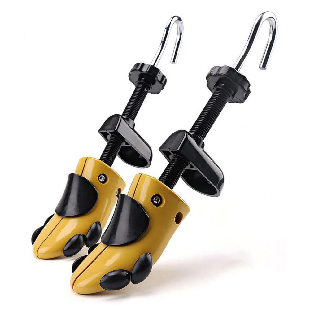 Lot De 2 Embauchoirs Unisexes Réglables, Tailles 40 À 47, Élargisseurs De Chaussures À Pied Large, Extensibles en Largeur Et en Longueur, Jaune,Female 2 to 35