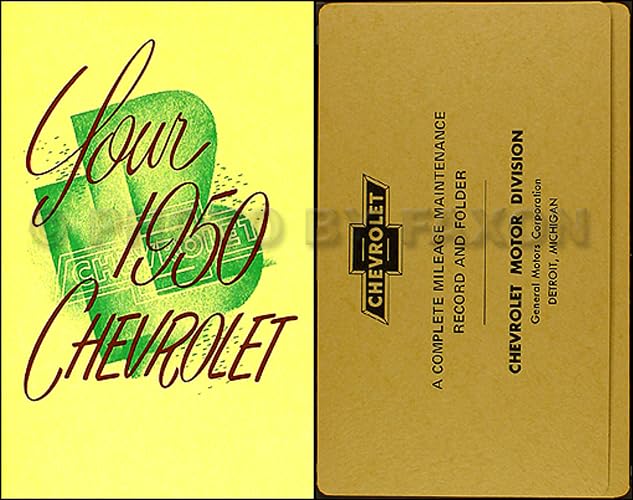 1950 Chevrolet Car Owner's Manual Reprint