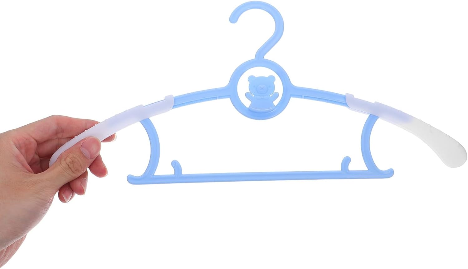 40pcs Adjustable Clothes Hangers Non-Slip Plastic Nursery Organization Wardrobe Stretchable Closet Hangers for Boys