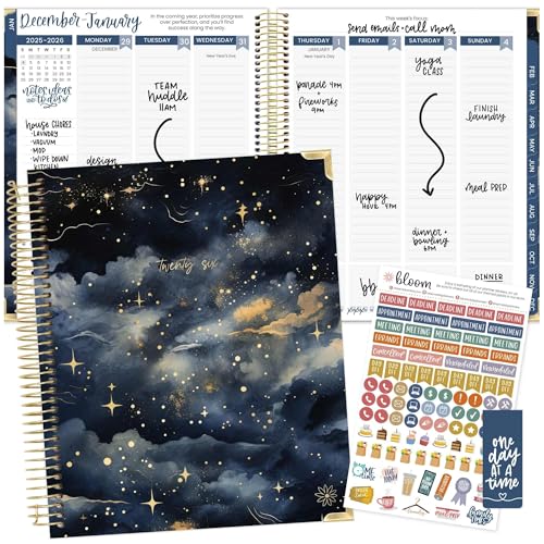 bloom daily planners 2026 Hardcover Calendar Year Goal & Vision