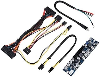 Bewinner 300W Power Supply Module for Mini-ITX and 1U Case PC PSU DC 12V Input 300W Computer Power Supply Module with 24Pin Connect/AUX/SATA Cable