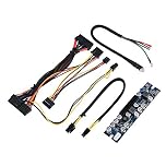 Bewinner 300W Power Supply Module for Mini-ITX and 1U Case PC PSU DC 12V Input 300W Computer Power Supply Module with 24Pin Connect/AUX/SATA Cable