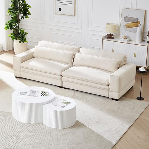 HanStrong Mid-Century 104.72" Sofa Couch Modern Upholstered Couch for Living