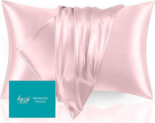 Mulberry Silk Pillowcase for Hair and Skin Standard Size 20"X 26" with Hidden Zipper Soft Breathable Smooth Cooling Pillow Covers for Sleeping(Coral,1Pcs)