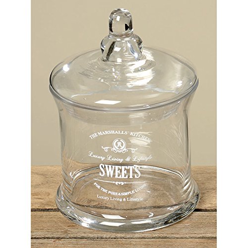 Sunflower-Design Vorratsdose aus Glas Sweets 19cm Cover