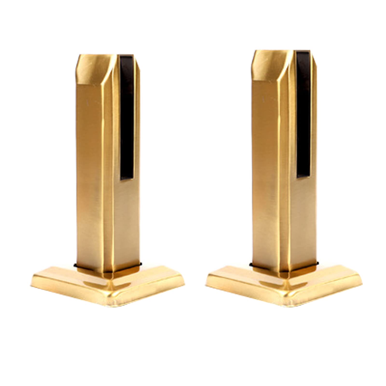 Pinces Verre 3/8"~1/2" Clips Verre en Acier Inoxydable 304,pour Clôture Verre Borderless, Pince Ergot Carrée Verre avec Entretoise Tournevis Hexagonal,200mm High,2pcs