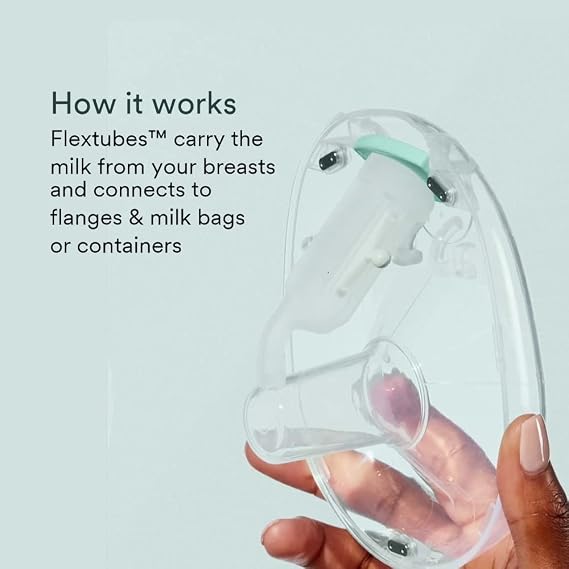 Willow - 360 Breast Pump Flextubes - for Spare Use or Replacement Part for The Willow 360 or 3.0 Wearable, Hands-Free Breast Pump, Breastfeeding Essential for New Moms- 2ct
