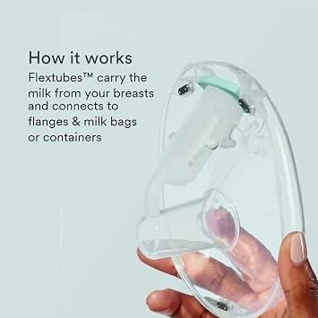 Willow - 360 Breast Pump Flextubes - for Spare Use or Replacement Part for The Willow 360 or 3.0 Wearable, Hands-Free Breast Pump, Breastfeeding Essential for New Moms- 2ct