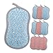 COLLBATH 2sets Convenient Dish Sponge Set Compact Wok Sponge Dishwash Scrub Strong Absorption 10pcs*2