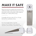 SABRE 120 dB Wedge Door Stop Security Alarm, Extremely Loud Wireless Alarm Siren Audible Up To 1,500 Ft., Non-Skid Pad, Compact Alarm Great for Home, Travel, Apartment or Dorm - Image 5