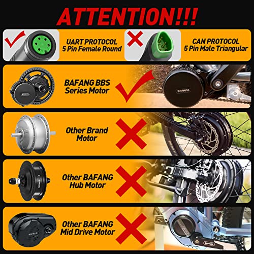 Zeekpowa eBike Display C961 voor BAFANG BBS01B BBS02B BBSHD Motor Elektrische Fiets Ebike Computer met PAS UART Protocol - Afbeelding 3