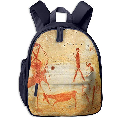 Preisvergleich Produktbild Kinderrucksack Kleinkind Jungen Mädchen Kindergartentasche Höhle Buschmänner San Rock Backpack Schultasche Rucksack