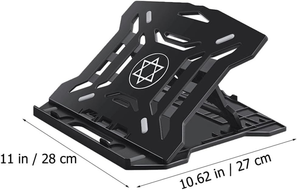 Cabilock Foldable Laptop Stand Computer Bracket Notebook Holder with Heat Dissipation for Office Desk Portable Cooling Rack Compatible with Laptops Random Color image 5