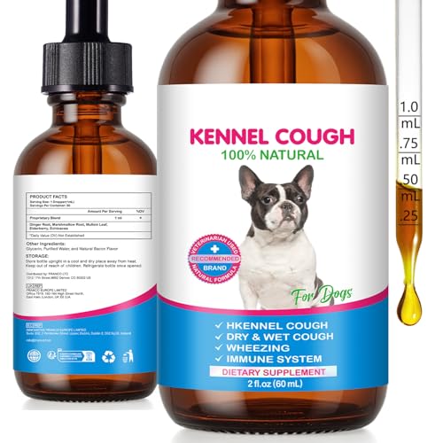Tos de perrera para perros, tos de perro de 2 oz para todas las razas y tamaños
