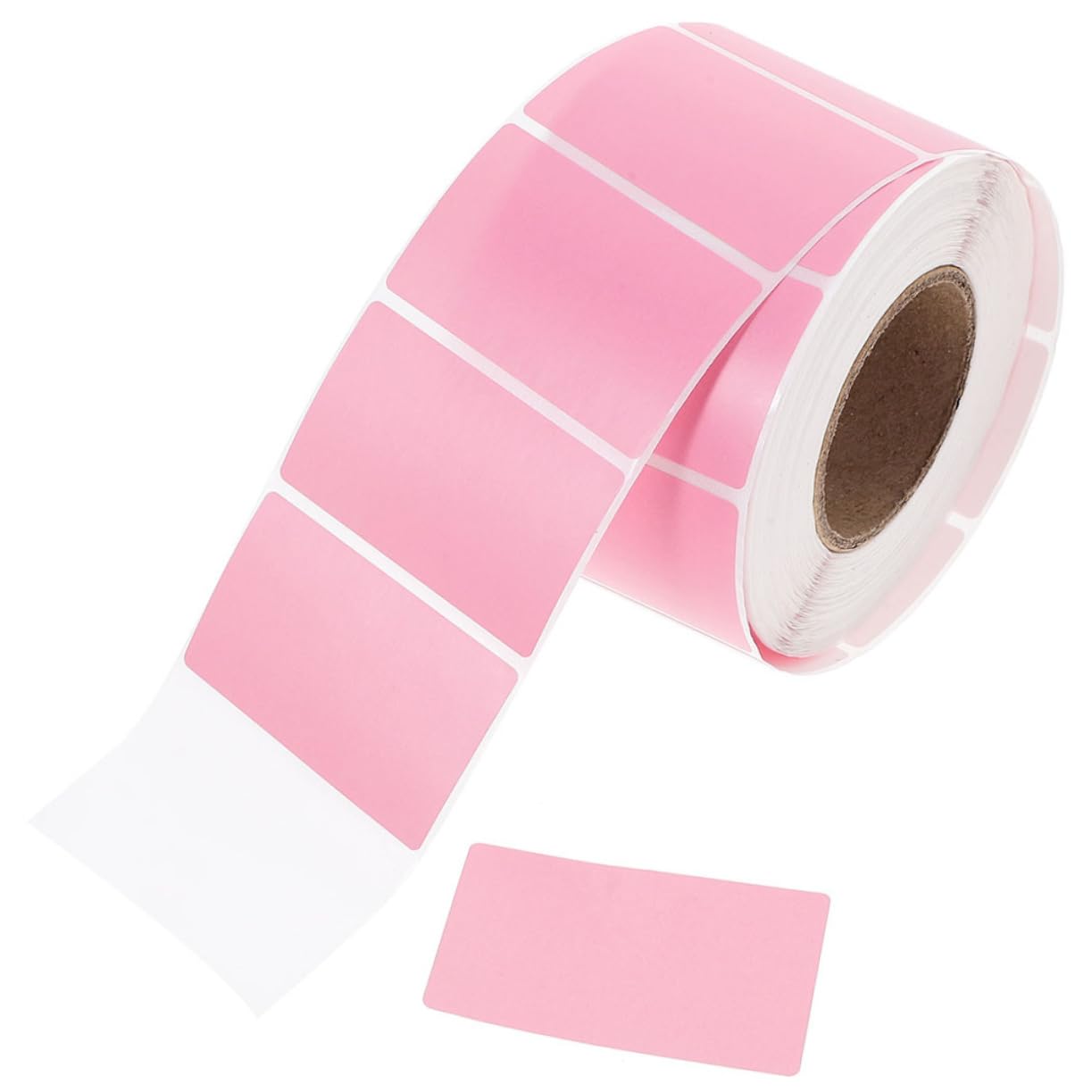 Tofficu 2 Rollen Namensetiketten Aufkleber namensaufkleber aufkleberpapier Haftetiketten adressenaufkleber Paketetikett thermisch bedruckte Etiketten aus Express-Etikett Klebeetikett Rosa