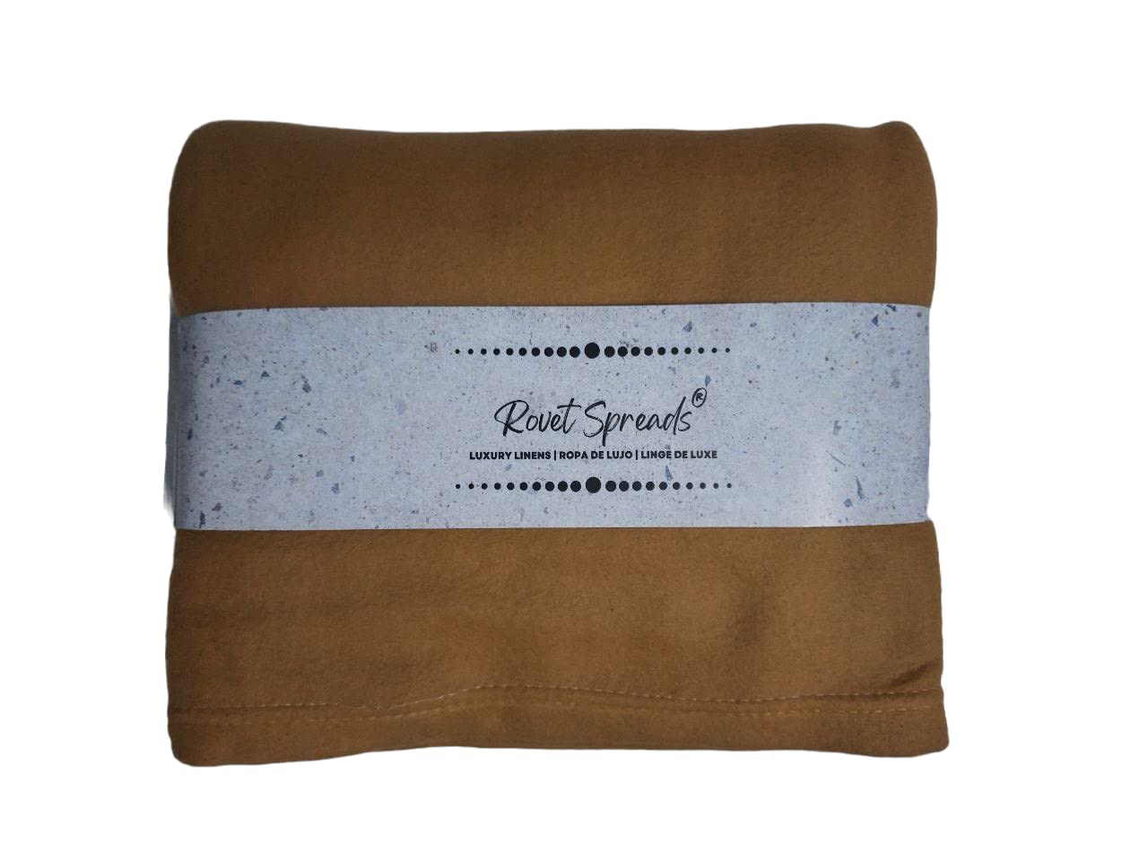 ROVET SPREADS® Warm Plain 1 Kg Woolen Blend Blanket (Pack of 1 Piece) | Single Bed (60 in x 90 in) (Camel)
