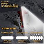 LED Headlamp Rechargeable, Super Bright 1500 Lumens 230° Wide Beam Headlamp, 3 Modes IPX6 Waterproof Lightweight Head Light with Taillight & Clips for Camping, Running,Fishing, Outdoors, Hard Hat Work - Image 3