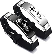 2 Pack Kpop Stray Kids Merch Bracelets for Kids, Silicone Bracelets for Gifts, One Size, Stainless Steel, Stainless Steel