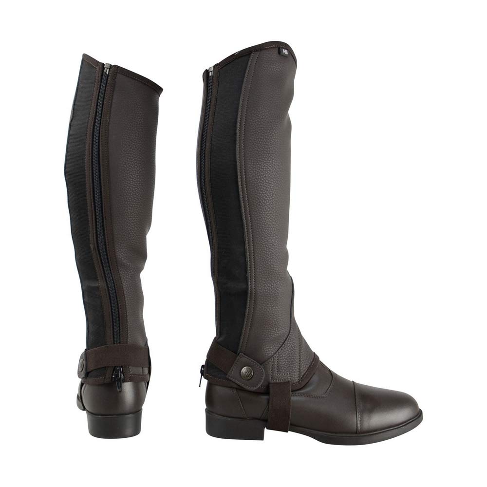 HyLAND - Ghette Combi in pelle sintetica - Bambini (M) (Marrone)