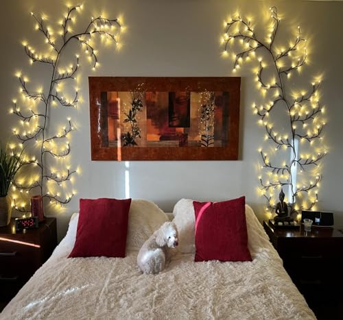 Enchantedwillowvinelightswithremotechristmasswagsdecorationsindoorroomdecor18branches144ledslightedwillowvinelightsforwallsbedroomhomedecor Urban Country Home Decor Enchanted willow vine lights with remote christmas swags decorations indoor room decor 18 branches 144 leds lighted willow vine lights for walls bedroom home decor urban country home decor