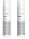 REVLON PROFESSIONAL RE/START BALANCE Champú Micelar Limpieza Profunda, Champú Hidratante, Limpiador Equilibrante para Cuero Cabelludo Graso, Purificador, 250ml (Paquete de 2)