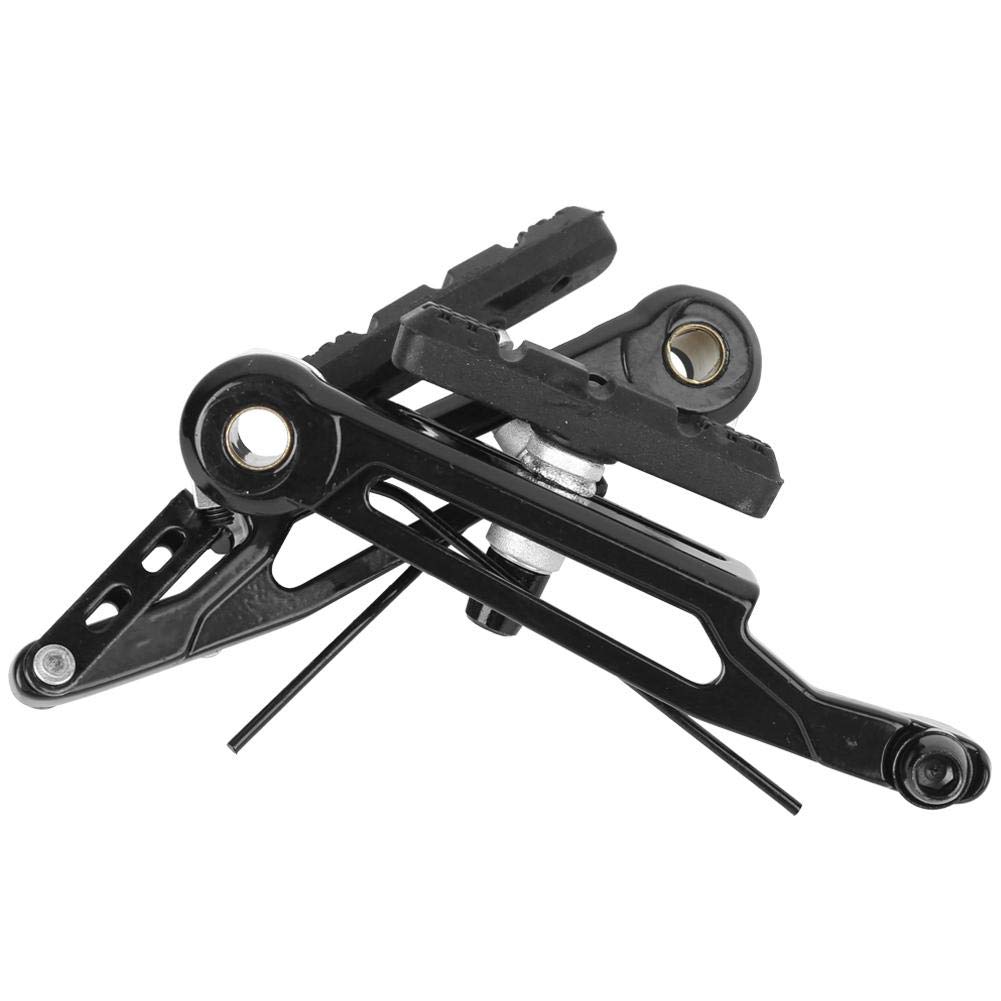 Bicicletta V Brake Folding- Una Coppia di Parti in Lega di Alluminio ad Alta Resistenza Pieghevole Nero Braccio Lungo V Freno Pinza Bici Pieghevole