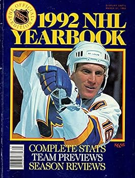Single Issue Magazine 1992 NHL Yearbook Brett Hull St. Louis Blues Cover Book