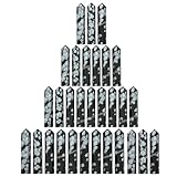 Amazing Gemstone Snowflake Obsidian Crystal Points Bulk Healing Crystals and Stones - Pack of 3 Single Terminated Healing Wand Point Bulk Crystals for Crafts, Crystal Grid, DIY Work