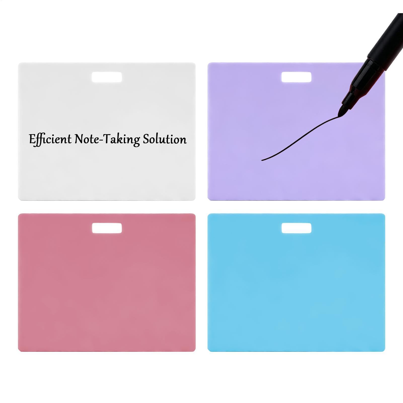 Pizarra blanca pequeña de silicona en formato cuaderno reutilizable de 4 piezas 8