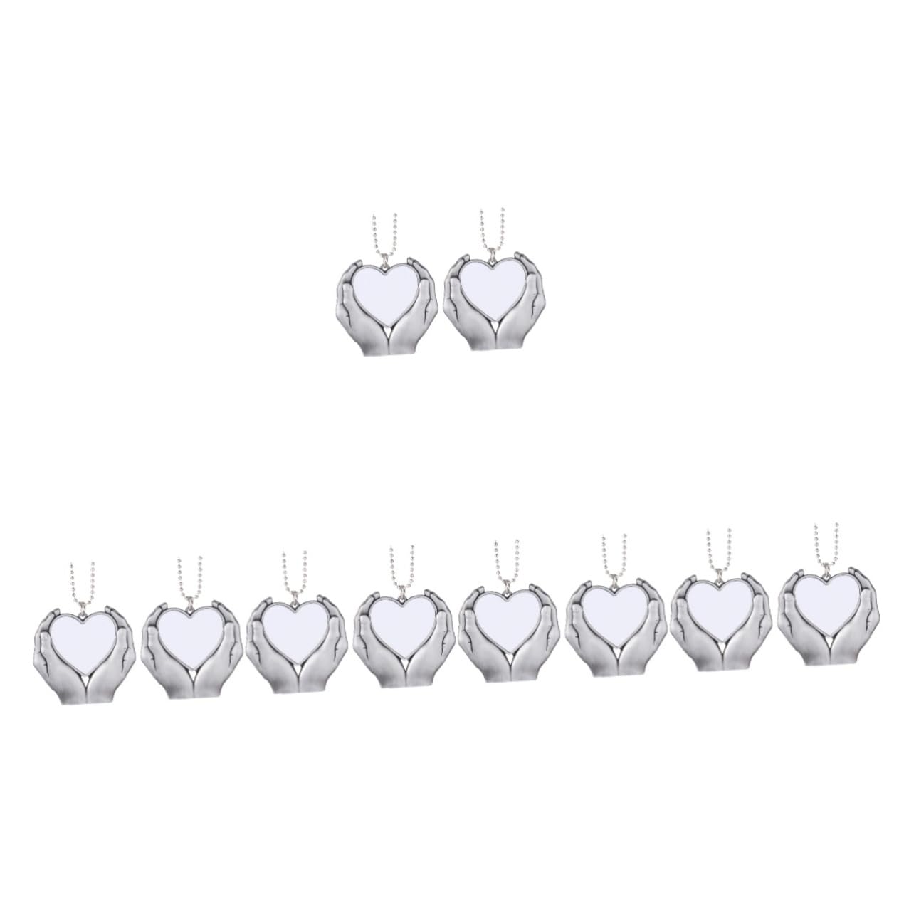 Pendentifs pour voiture en cœur lot de 10 décors suspendus pour maison - 8