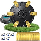 Premium Messerteller + 10 Stück Ersatzmesser,Mähroboter Tuning - Drehscheibe kompatible mit Gardena Sileno City, Mcculloch Mähroboter Messerscheibe Rasenroboter Drehscheibe,