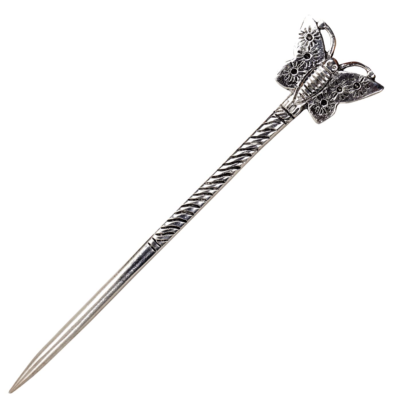 Metal Handicrafted Oxidised Buttrefly Bun Hair Stick for Women (B0B84VGC87) Amazon Price History, Amazon Price Tracker