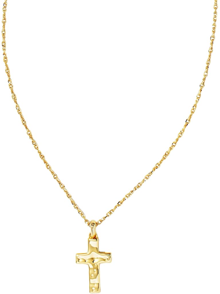 Gold Kendra Scott Cross Pendant Necklace