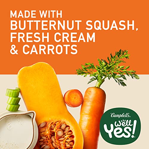 Campbell's Well Yes! Butternut Squash Bisque, Vegetarian Soup, 16.2 Oz Can (Case of 12) - Thumbnail 5