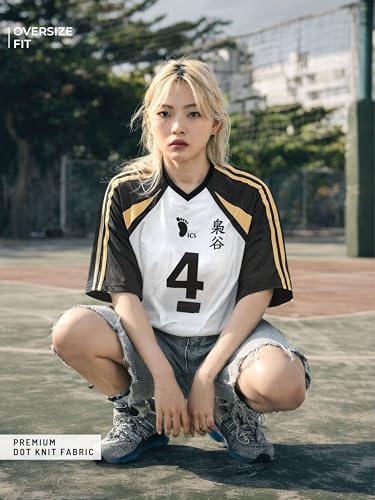 ComicSense Anime Oversized Jersey Tee Fukurodani #4 - Image 6