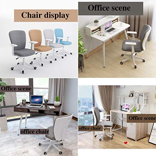 Fauteuil en tissu de bureau pivotant aux finitions soignées LWX